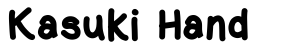 Kasuki Hand font preview